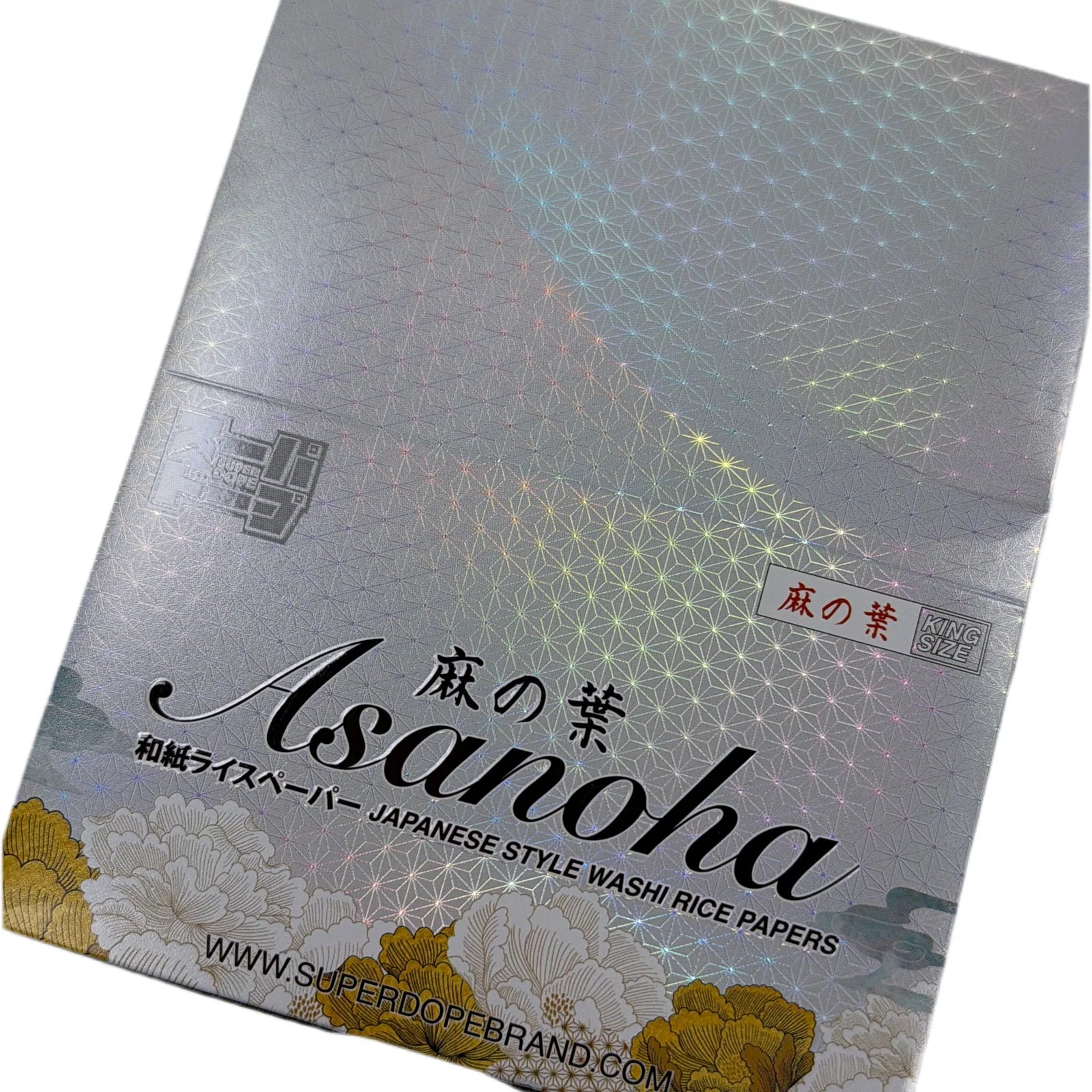 Exclusive Super Dope ‘Asanoha' Rolling Papers - King Size 64 leaves