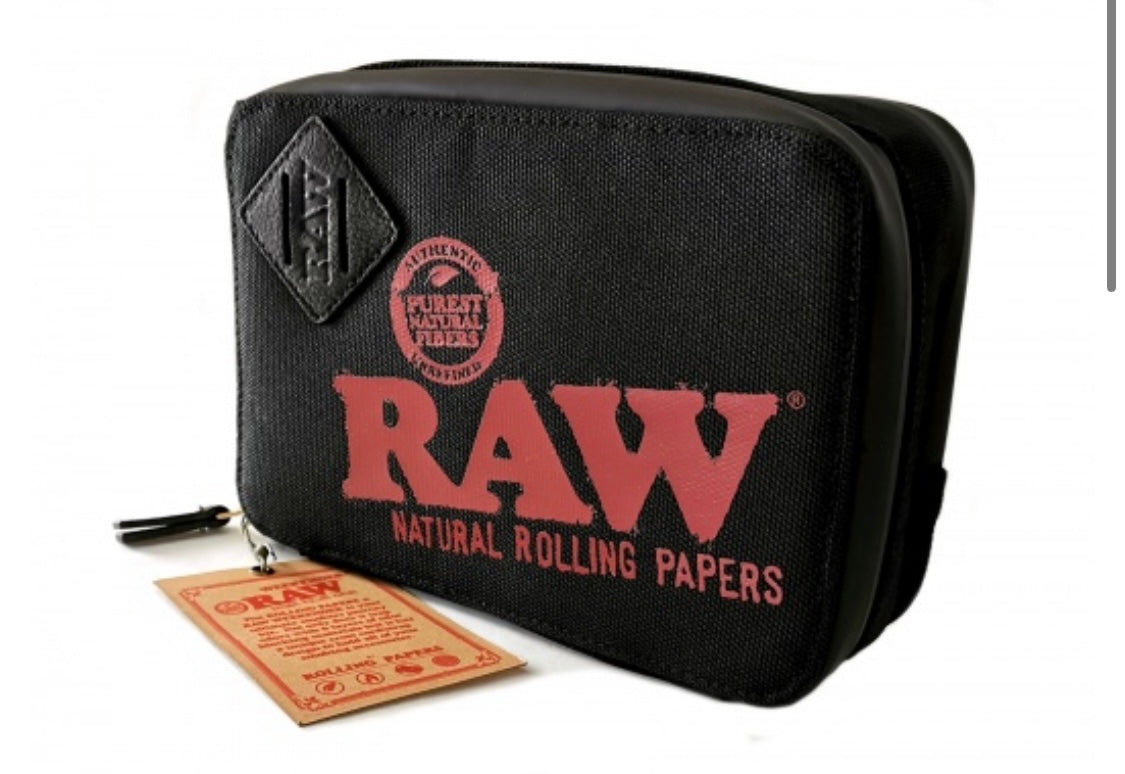 RAW Black Weekender Smell-Proof Smokers PouchStay organized and discreet on the go