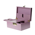 High Quality Purple Wooden Stash Box with Lock
