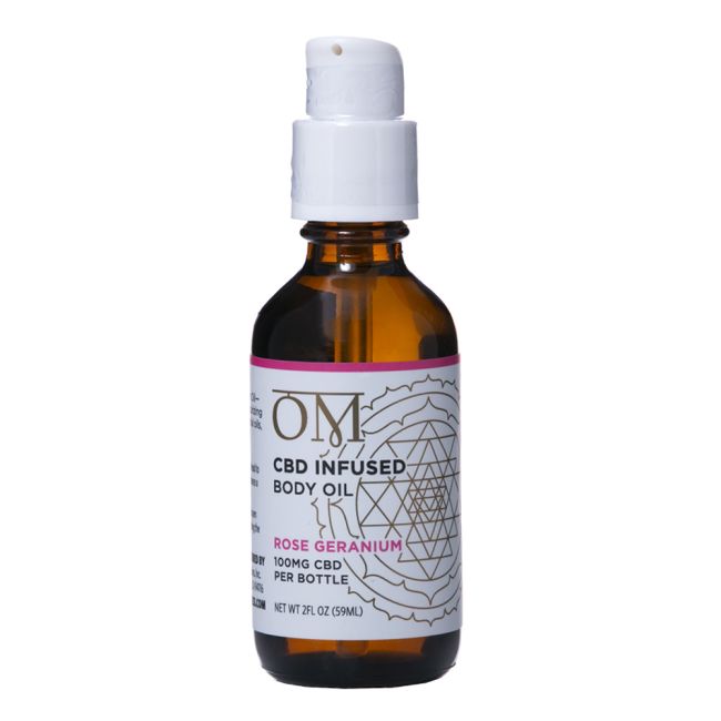 Rose & Geranium 100mg CBD Body Oil