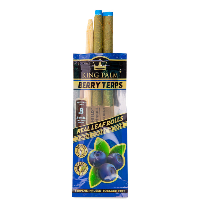 King Palm - Organic Mini Pre-Rolled Cones - Berry Terps - Two Pack