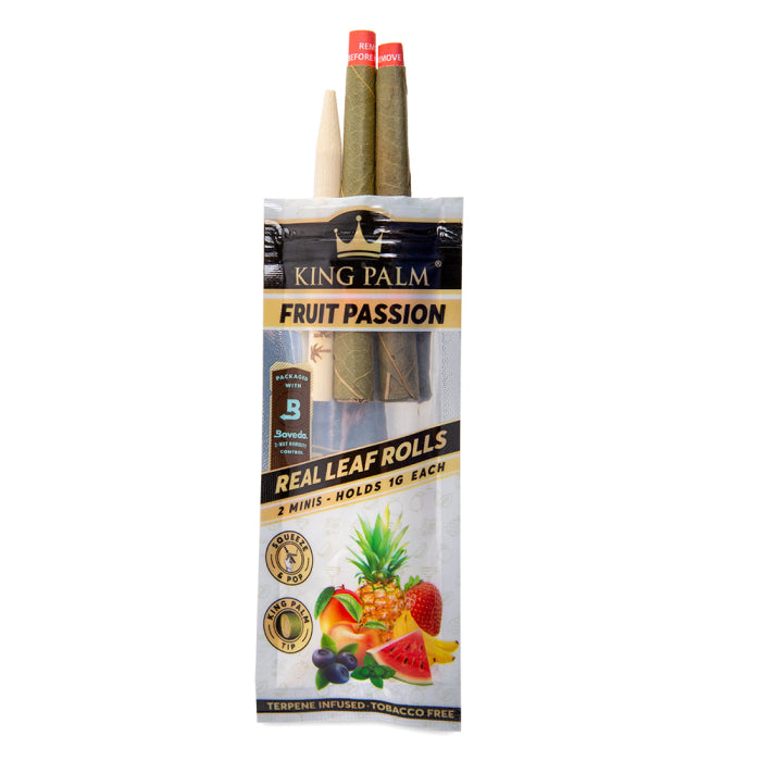 King Palm - Organic Mini Pre-Rolled Cones - Fruit Passion - Two Pack