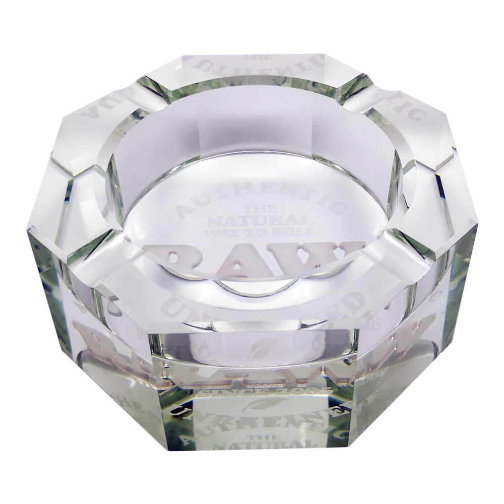 RAW Lead-Free Crystal Glass Ashtray