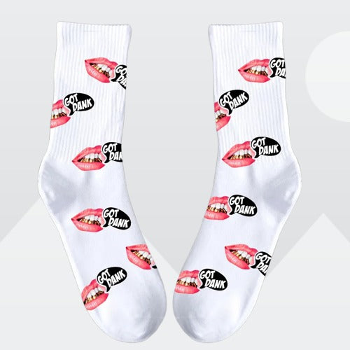 Got Dank Studio Ribbed Crew Socks – Premium Cotton Knit