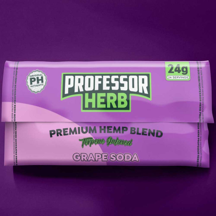 Professor Herb Premium CBD Hemp Blend - Grape Soda (24g)