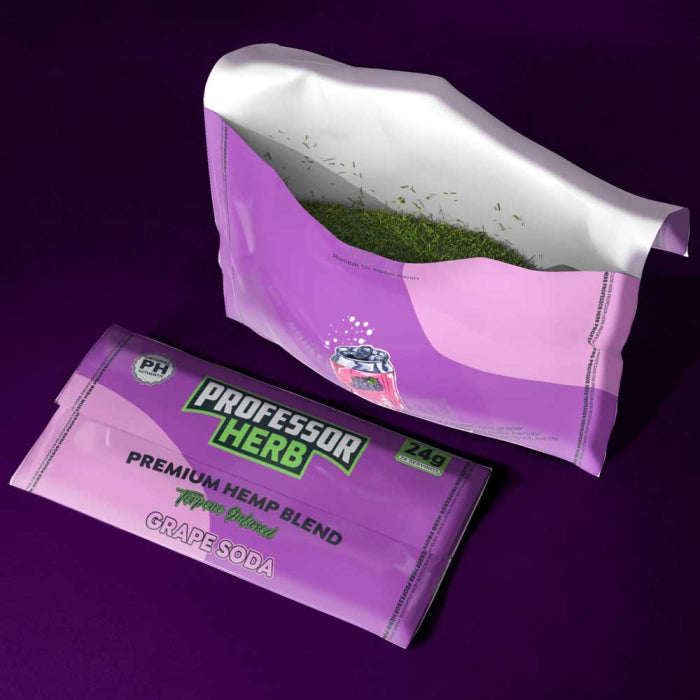 Professor Herb Premium CBD Hemp Blend - Grape Soda (24g)