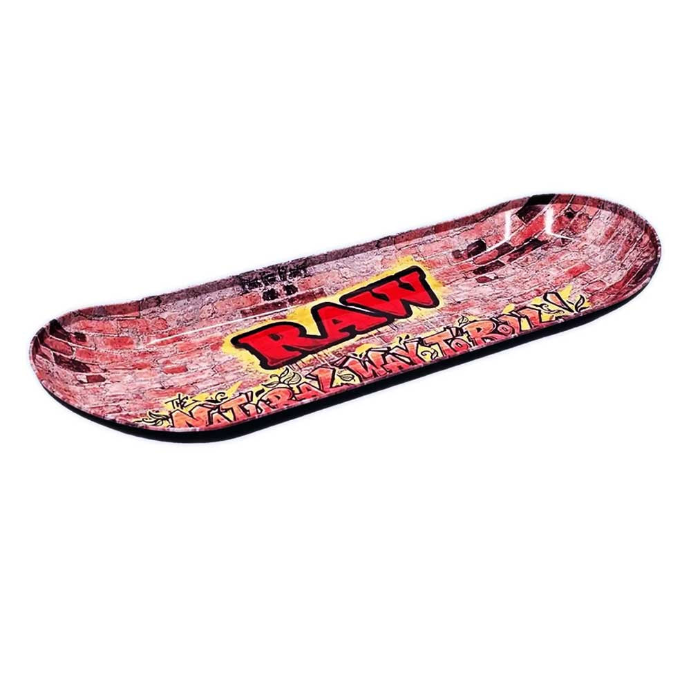 RAW Premium Skate-Deck Vessel – Seamless Metal Half-Pipe Valet Tray