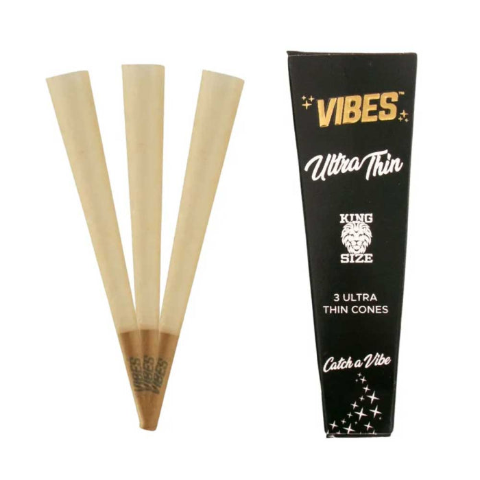 VIBES Cones Coffin Pack Ultra Thin King Size - 3 Pack