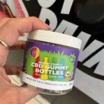 CBD gummy bottles
